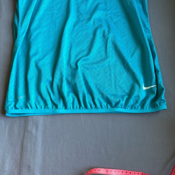Nike dri-fit size large blue mesh racerback tank top - Picture 3 of 8
